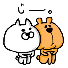 たれ目なクマとつり目なネコ Line スタンプ Line Store たれ目なクマとつり目なネコ Line スタンプ Line Store