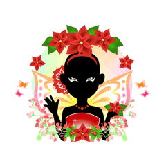 妖精とお花の華やかなスタンプ Line スタンプ Line Store 妖精とお花の華やかなスタンプ Line スタンプ Line Store