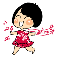 Emotional Girl in Flower Dresses
