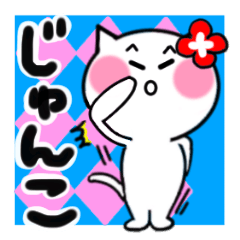 Cat sticker junko uses