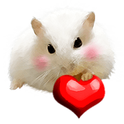 Cute hamsters Sticker.