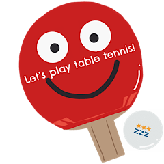 Kawaii Table tennis smiley