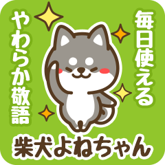 Petit Black Shiba Yonechan (Honorific)