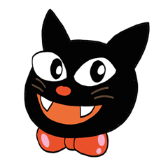 A little cute black cat