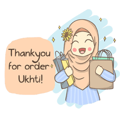 Azmeela Hijab  Happy Shopping  LINE stickers LINE STORE  Azmeela Hijab  Happy Shopping  LINE stickers LINE STORE