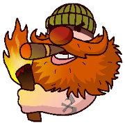 Brutal bearded hipster