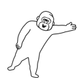 キモ動くイカれたゴリラ8 - LINE スタンプ | LINE STORE