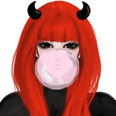 REA (Red devil girl) animation no.1 #NEW