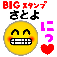 SATOYO FACE (Big Sticker)