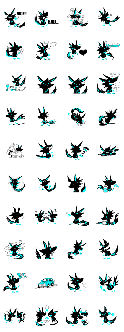 Shadow wolf light up!2