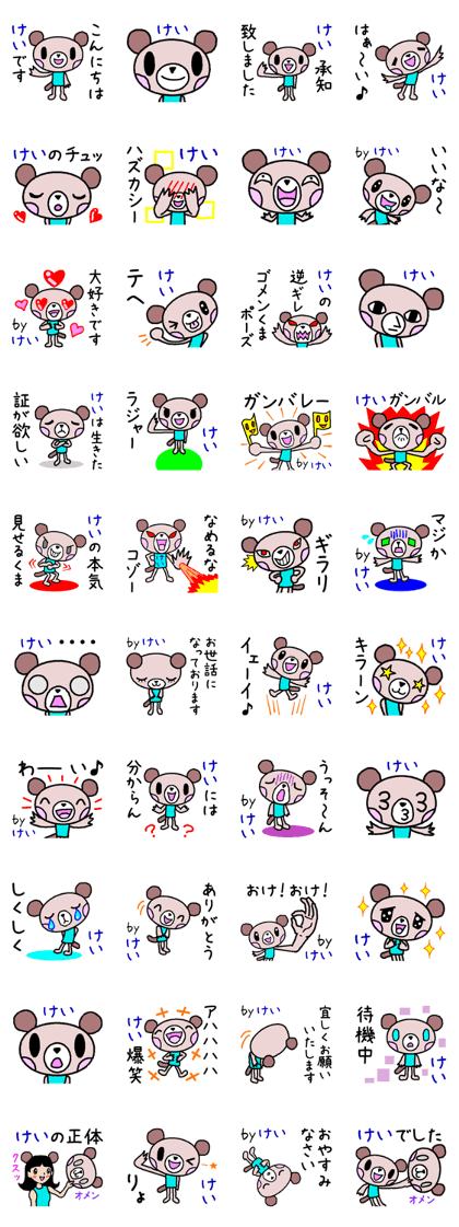 Name Sticker of " Kei "