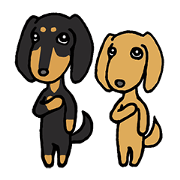 Two dachshunds and their friends. No,2