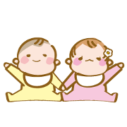 baby sticker boy and girl