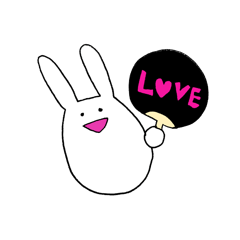 usagi love sticker