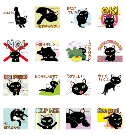 Black cat PUKU Ver.1