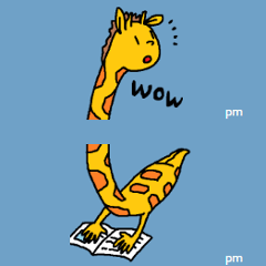 Giraffe LONG LONG Stickers5