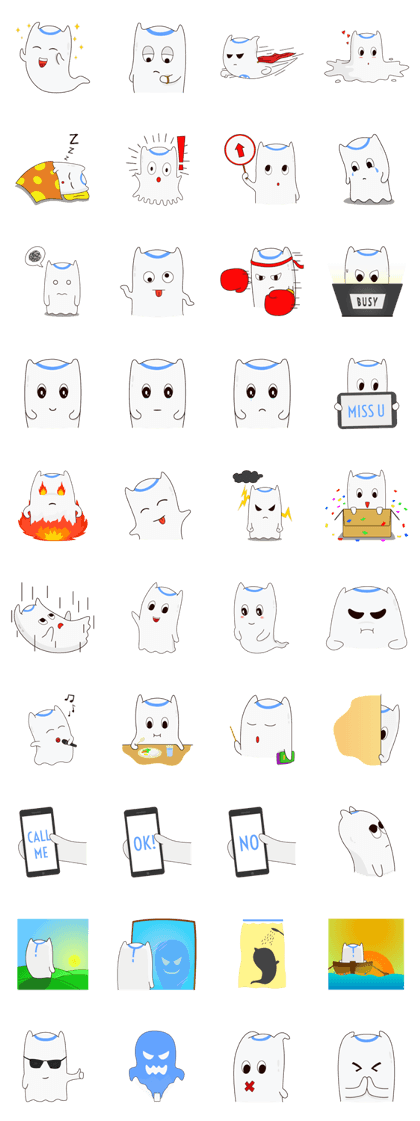 Cute Little Ghost : Funny Laffy