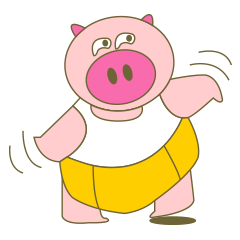 cute pig exercise