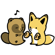 Raccoon dog & Fox 3