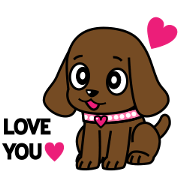 Miss Muddy Puppy Animated Stickers
