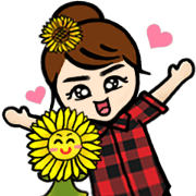 The Little Girl & Sunflower