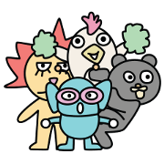 Animal characters-oriented sticker.vol.1