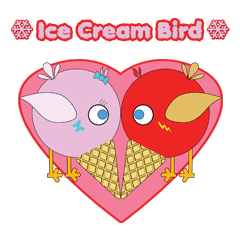 Ice Cream Bird Valentine's Day