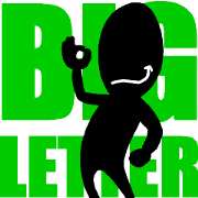 Silhouette with big letter(animation)