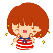 Little girl with a Striped Shirt