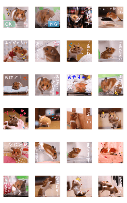 (Second edition)Hamster Sticker Sumire