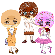 Lovely Girls Donut White day jpn