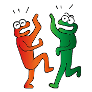 This is frog Sticker(only illustration)