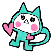 Daily Sticker of cheek cat