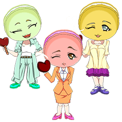 Lovely Girls Macaron Valentine English