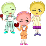 Lovely Girls Macaron Valentine English
