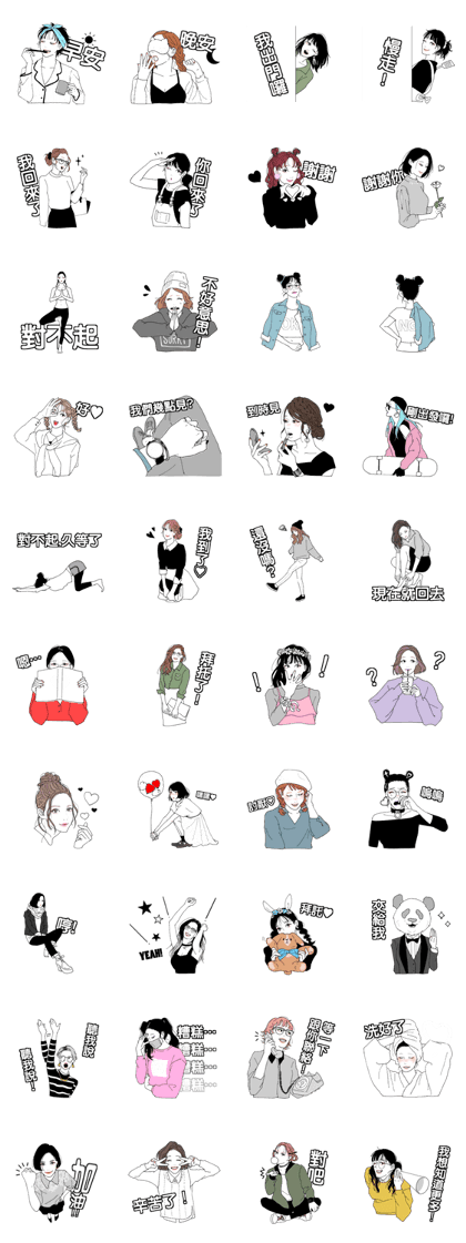 show through sticker(chinese)