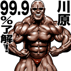 Kawahara dedicated Muscle macho sticker