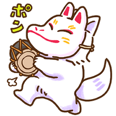 キツネのお面を被ったキツネ Line スタンプ Line Store キツネのお面を被ったキツネ Line スタンプ Line Store