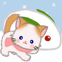 冬のもふもふしっぽの子猫ちゃん Line スタンプ Line Store