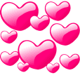 Many heart shapes! Love hearts!(English)