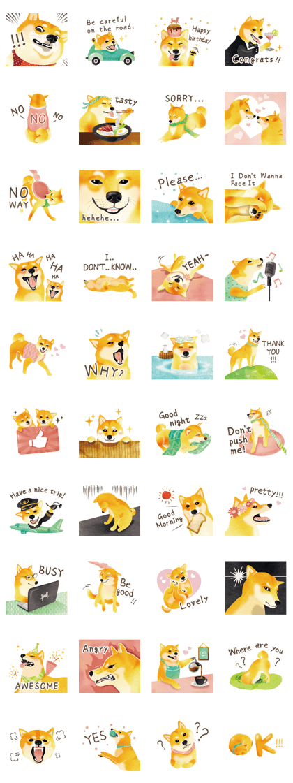 Shiba Inu Bui Sticker (E-VOL.1)