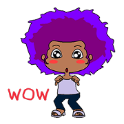 Afro girl animation
