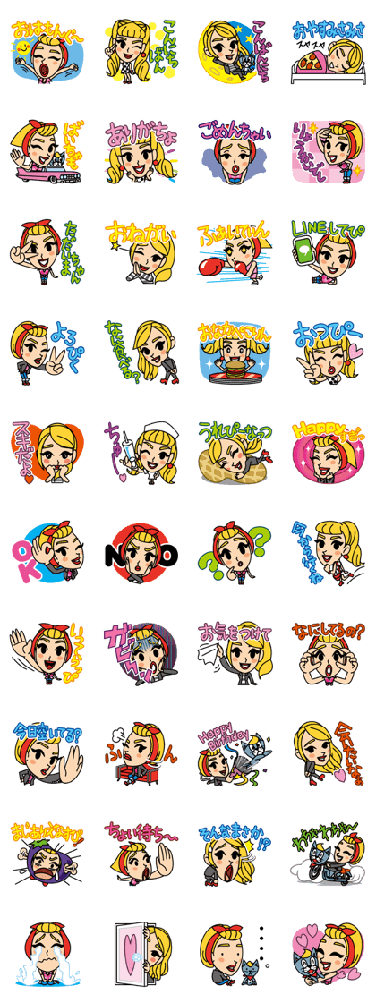 Misaki Aono Magical Rockabilly Sticker