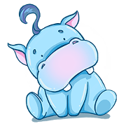 Happy Hippo - the friendly hippopotamus