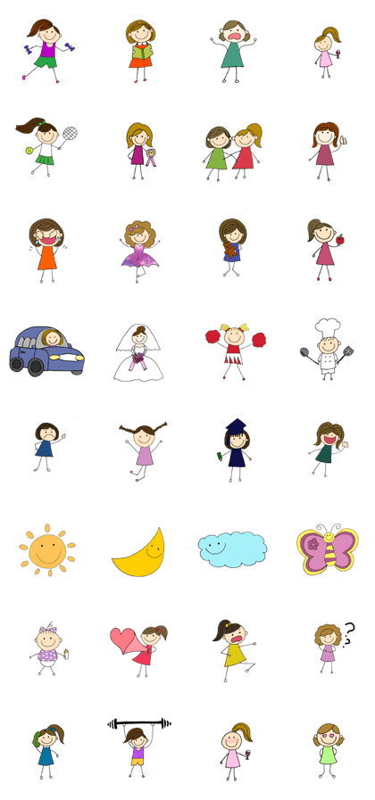 Cool Stick figures