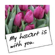 flowers with love greeting card