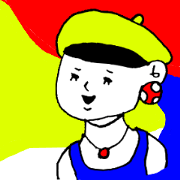 Fashionable girls sticker