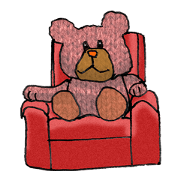 A Little bear in the forest.