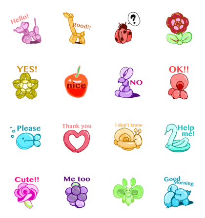 Balloon Art Sticker