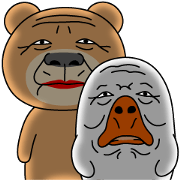 Old Bear And Bird